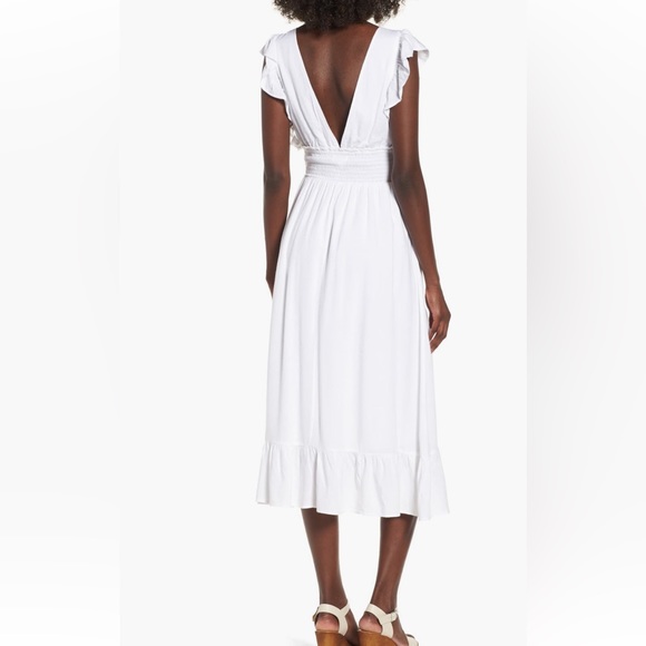 NWT BP ruffle trim midi dress - Picture 3 of 10